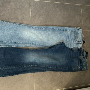 2 pair banana republic factory jeans